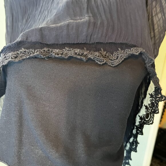 Carla Conti Blue Embroidered Top - Picture 9 of 12